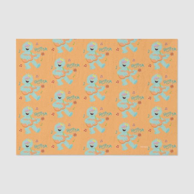 Sesame Street | Rosita Playing Guitar Tissue Paper (Front)