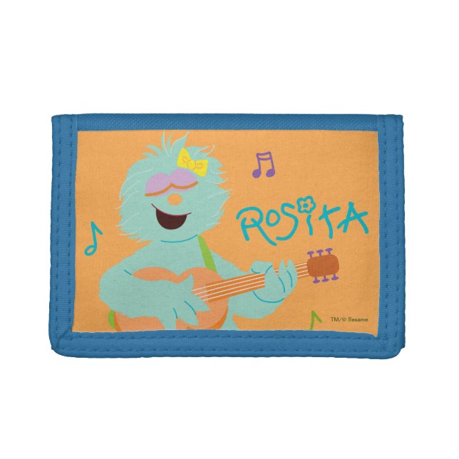 Sesame Street | Rosita Playing Guitar Trifold Wallet (Front)