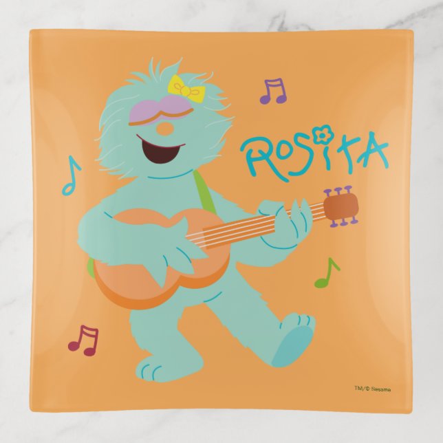 Sesame Street | Rosita Playing Guitar Trinket Tray (Front)