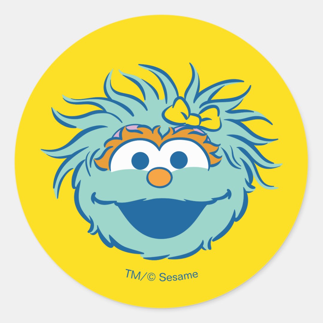 Sesame Street Rosita Smile Classic Round Sticker Zazzle 