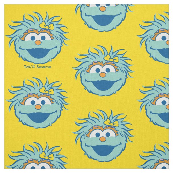 Sesame Street Rosita Face Art Fabric Zazzle 