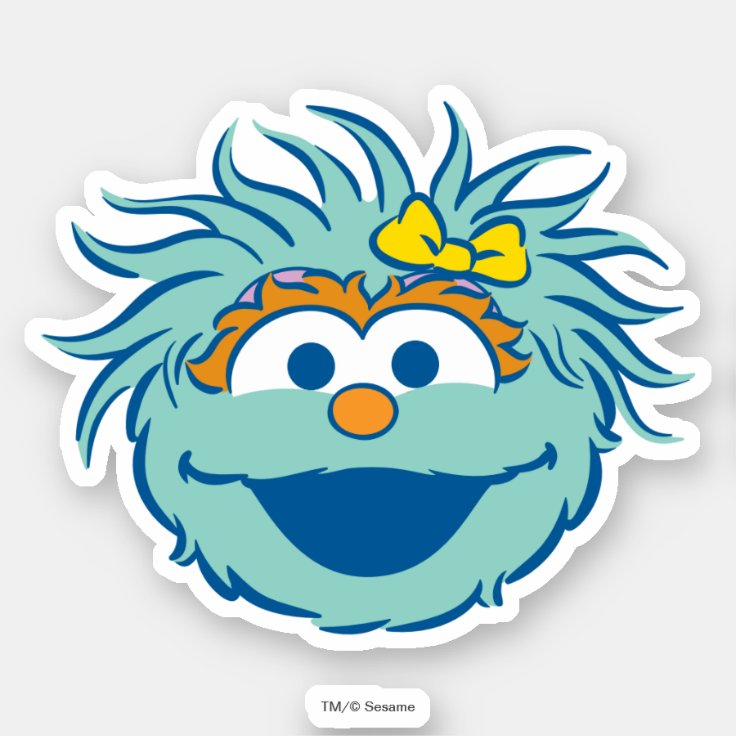 Sesame Street Rosita Smile Sticker Zazzle 