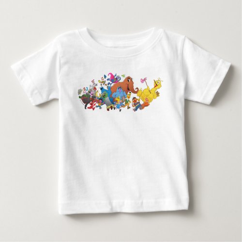 Sesame Street Run Character Illustration Baby T_Shirt