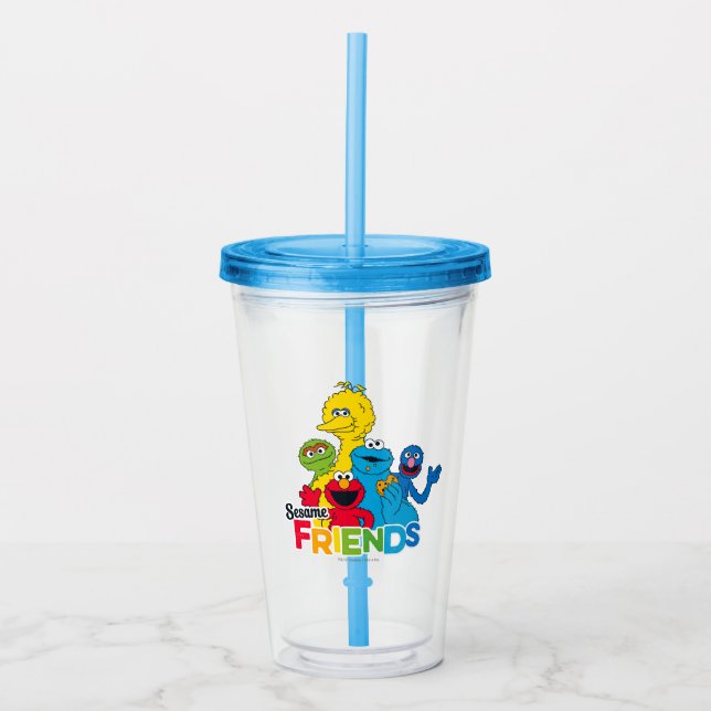 Sesame Street | Sesame Friends Acrylic Tumbler (Front)