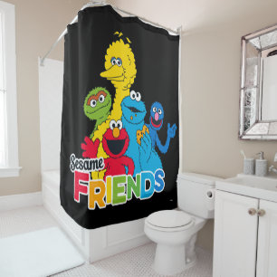 Sesame Street Sesame Friends Shower Curtain