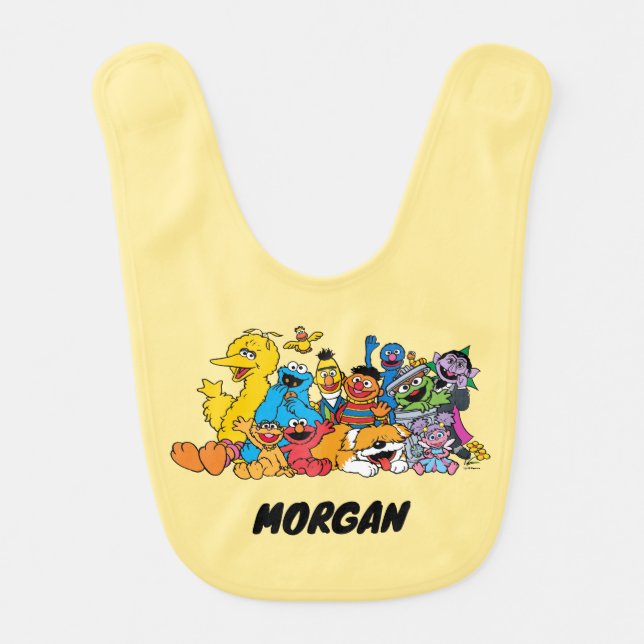 Sesame Street | Sesame Pals | Add Name Baby Bib (Front)