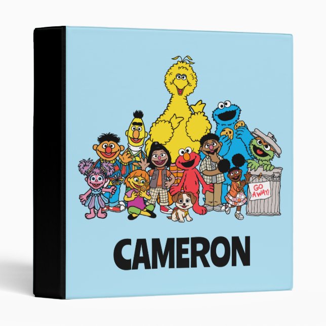 Sesame Street | Sesame Pals | Add Your Name 3 Ring Binder (Front/Spine)