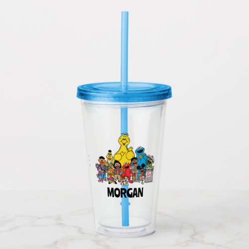 Sesame Street  Sesame Pals Add Your Name Acrylic Tumbler