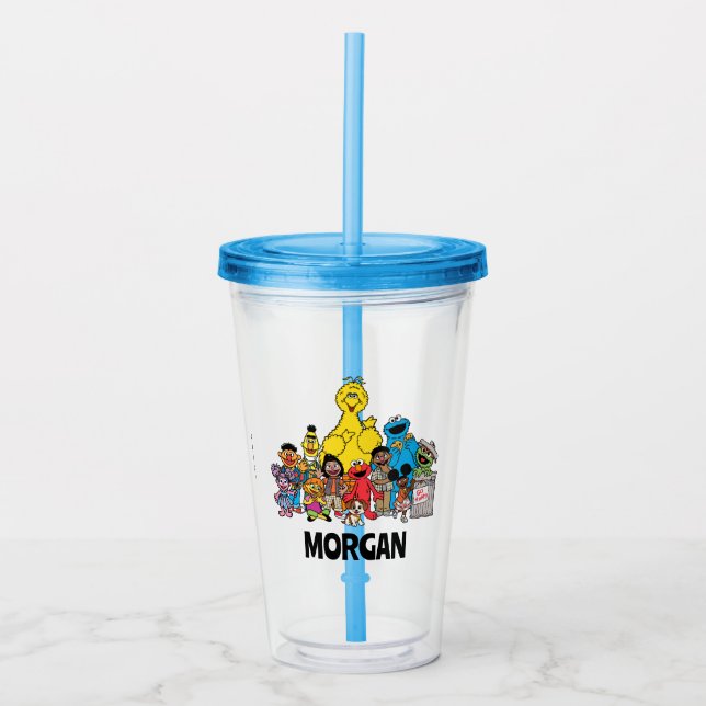 Sesame Street | Sesame Pals Add Your Name Acrylic Tumbler (Front)