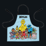 Sesame Street | Sesame Pals Add Your Name Apron<br><div class="desc">This cute Sesame Street design features a fun group of friends.</div>