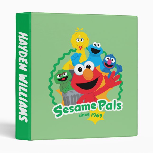 Sesame Street | Sesame Pals | Add Your Text 3 Ring Binder (Front/Spine)