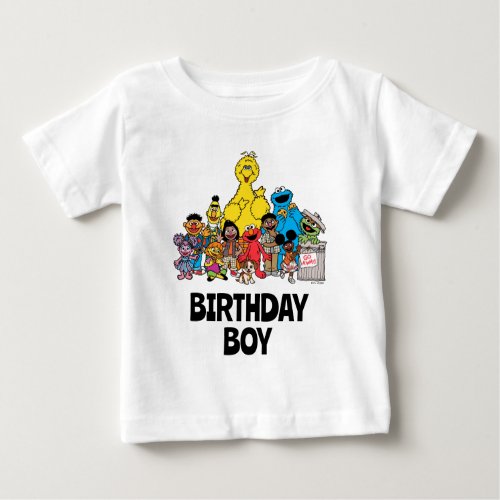 Sesame Street  Sesame Pals Birthday Boy Baby T_Shirt