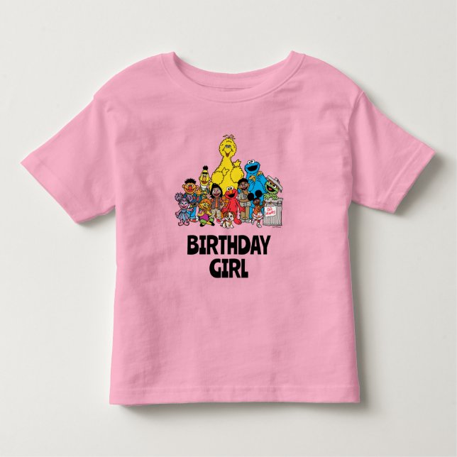 Sesame Street | Sesame Pals Birthday Girl Toddler T-shirt (Front)