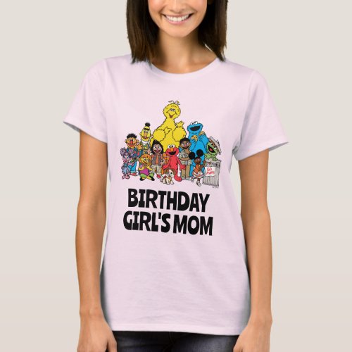 Sesame Street  Sesame Pals Birthday Girls Mom T_Shirt