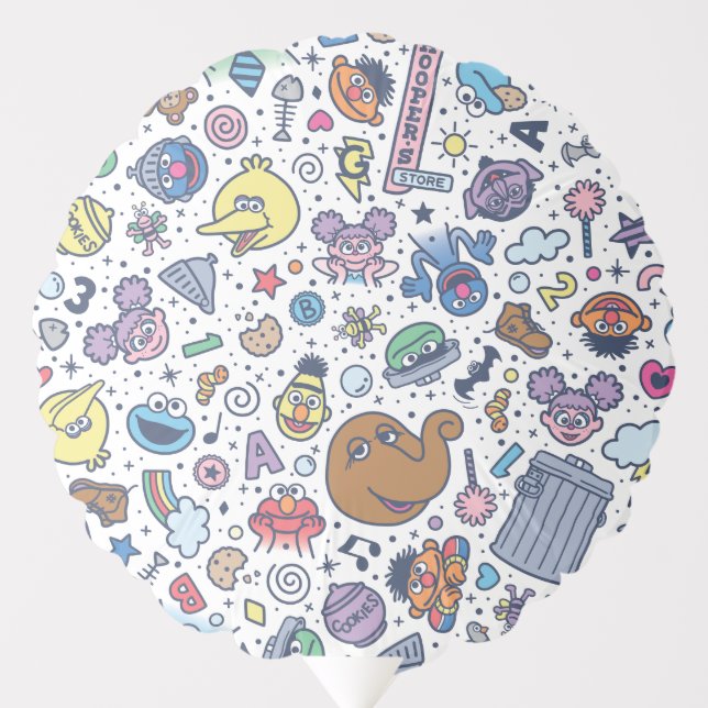 Sesame Street | Sesame Pals Doodle Pattern Balloon (Front)