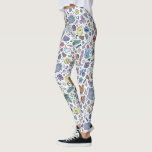 Sesame Street | Sesame Pals Doodle Pattern Leggings<br><div class="desc">Check out this fun Sesame Street design featuring the Sesame Street pals in a doodle pattern.</div>