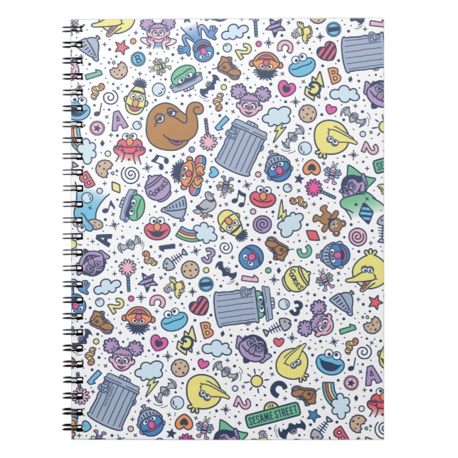 Sesame Street | Sesame Pals Doodle Pattern Notebook (Front)