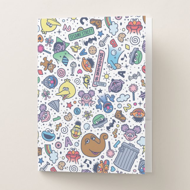 Sesame Street | Sesame Pals Doodle Pattern Pocket Folder (Front)
