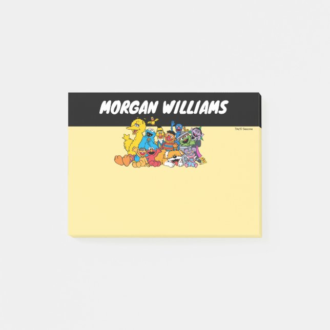 Sesame Street | Sesame Pals Group | Add Name Post-it Notes (Front)