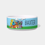 Sesame Street | Sesame Pals Group Portrait Bowl<br><div class="desc">Bring the whole neighborhood to mealtime with this unique personalized pet bowl! It features a cheerful illustration of the entire Sesame Street gang, including Big Bird, Elmo, and Cookie Monster, ready to share the fun. With a prominent space to customize the bowl with your pet's name, this durable accessory is...</div>