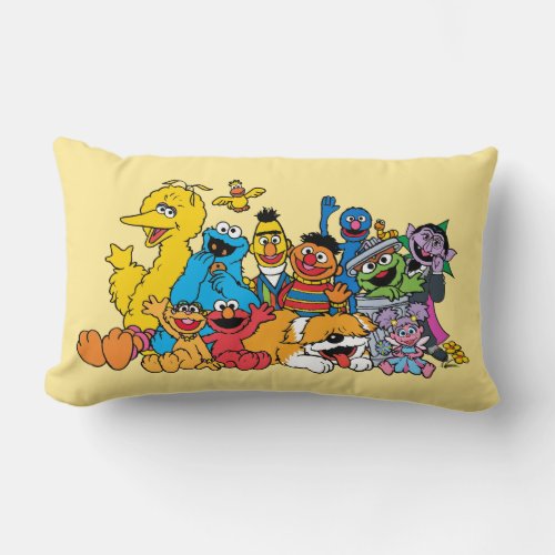 Sesame Street  Sesame Pals Group Portrait Lumbar Pillow
