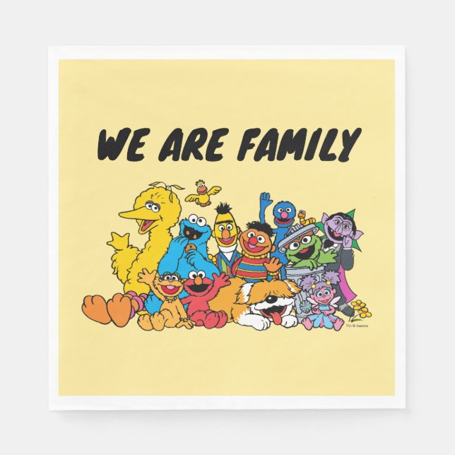 Sesame Street | Sesame Pals Group Portrait Napkins (Front)