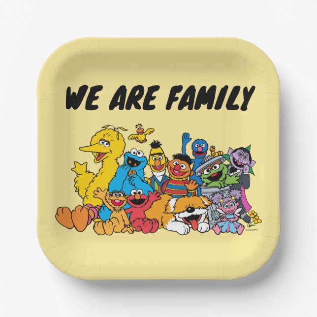 Sesame Street | Sesame Pals Group Portrait Paper Plates (Front)
