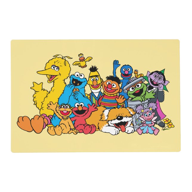 Sesame Street | Sesame Pals Group Portrait Placemat (Front)