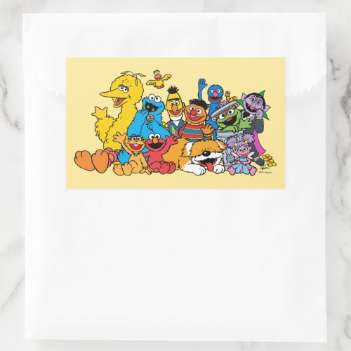 Sesame Street  Sesame Pals Group Portrait Rectangular Sticker