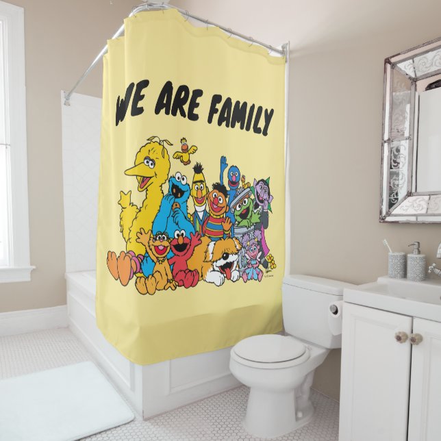 Sesame Street | Sesame Pals Group Portrait Shower Curtain (In Situ)