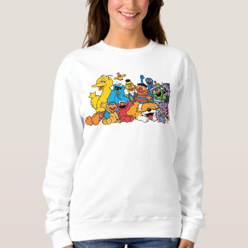 Sesame Street  Sesame Pals Group Portrait Sweatshirt