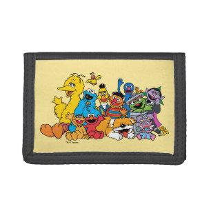 Sesame Street Sesame Pals Group Portrait Tri-fold Wallet