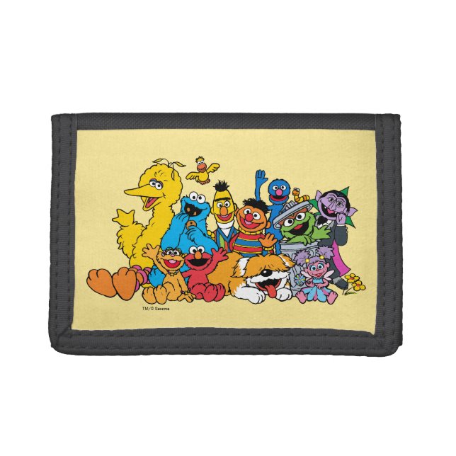 Sesame Street | Sesame Pals Group Portrait Trifold Wallet (Front)