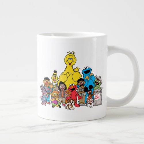 Sesame Street  Sesame Pals Hanging Out Giant Coffee Mug