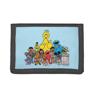 Sesame Street Sesame Pals Hanging Out Tri-fold Wallet