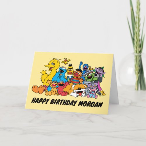 Sesame Street  Sesame Pals  Happy Birthday Holiday Card