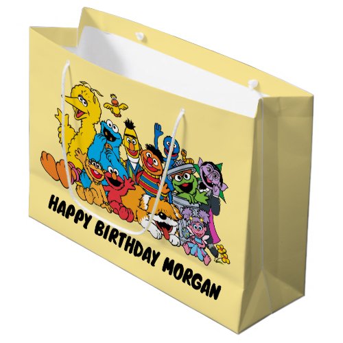 Sesame Street  Sesame Pals  Happy Birthday Large Gift Bag