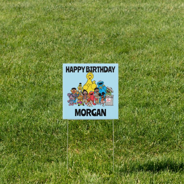Sesame Street | Sesame Pals Happy Birthday Sign (Insitu)