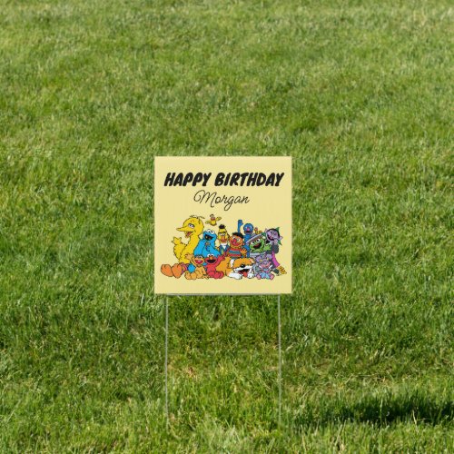 Sesame Street  Sesame Pals Happy Birthday Sign