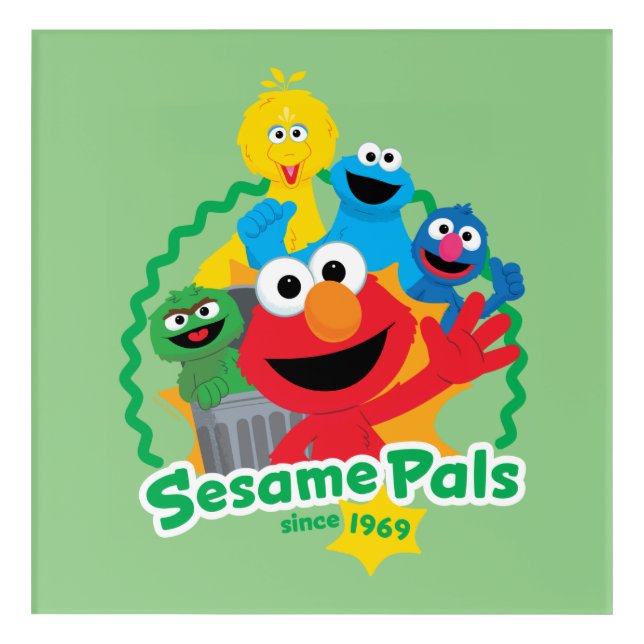 Sesame Street | Sesame Pals Since 1969 Acrylic Print (Front)