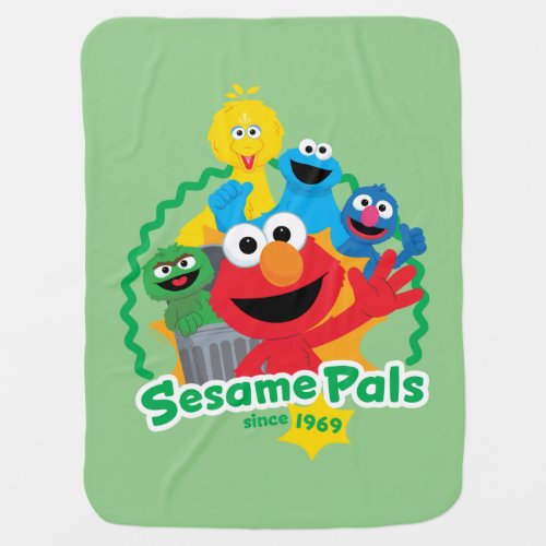 Sesame Street  Sesame Pals Since 1969 Baby Blanket