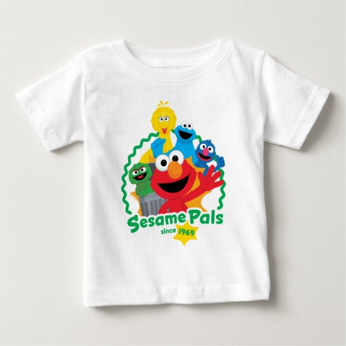 Sesame Street  Sesame Pals Since 1969 Baby T_Shirt