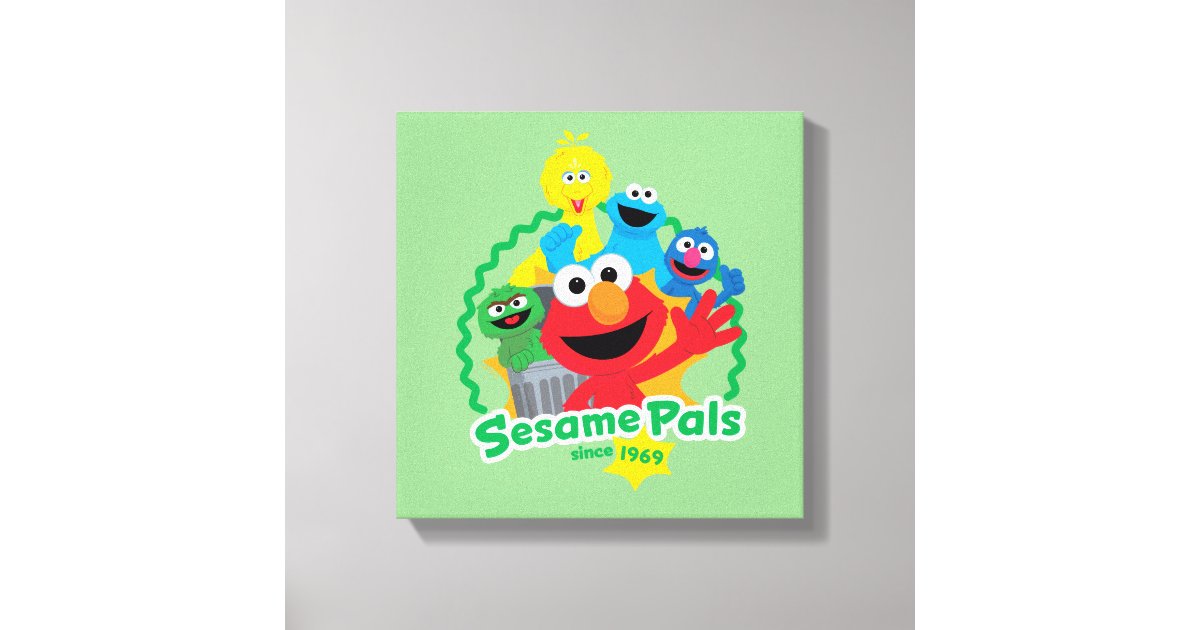 Sesame Street | Sesame Pals Since 1969 Canvas Print | Zazzle