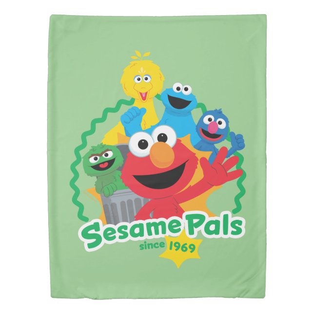 Sesame Street | Sesame Pals Since 1969 Duvet Cover (Front)