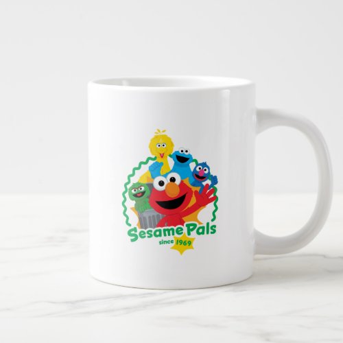 Sesame Street  Sesame Pals Since 1969 Giant Coffee Mug