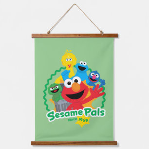 Sesame Street Sesame Pals Since 1969 Hanging Tapestry