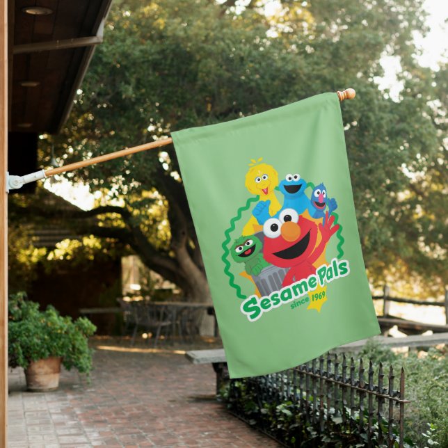 Sesame Street | Sesame Pals Since 1969 House Flag (In SItu)