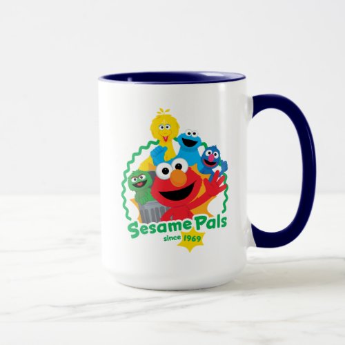 Sesame Street  Sesame Pals Since 1969 Mug