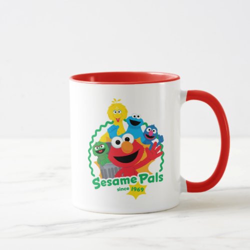 Sesame Street  Sesame Pals Since 1969 Mug