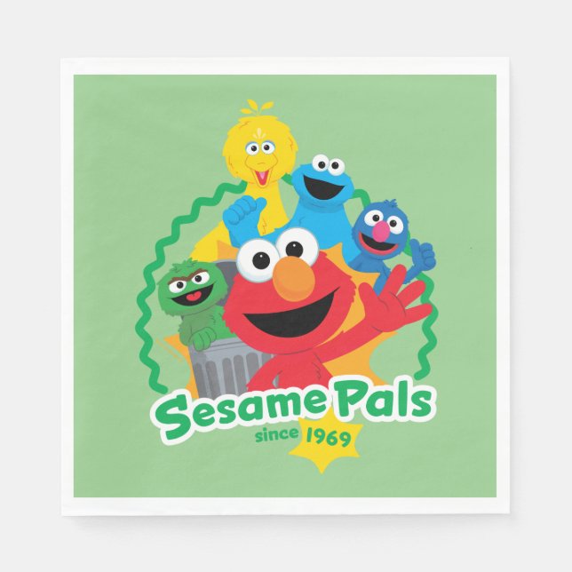 Sesame Street | Sesame Pals Since 1969 Napkins (Front)